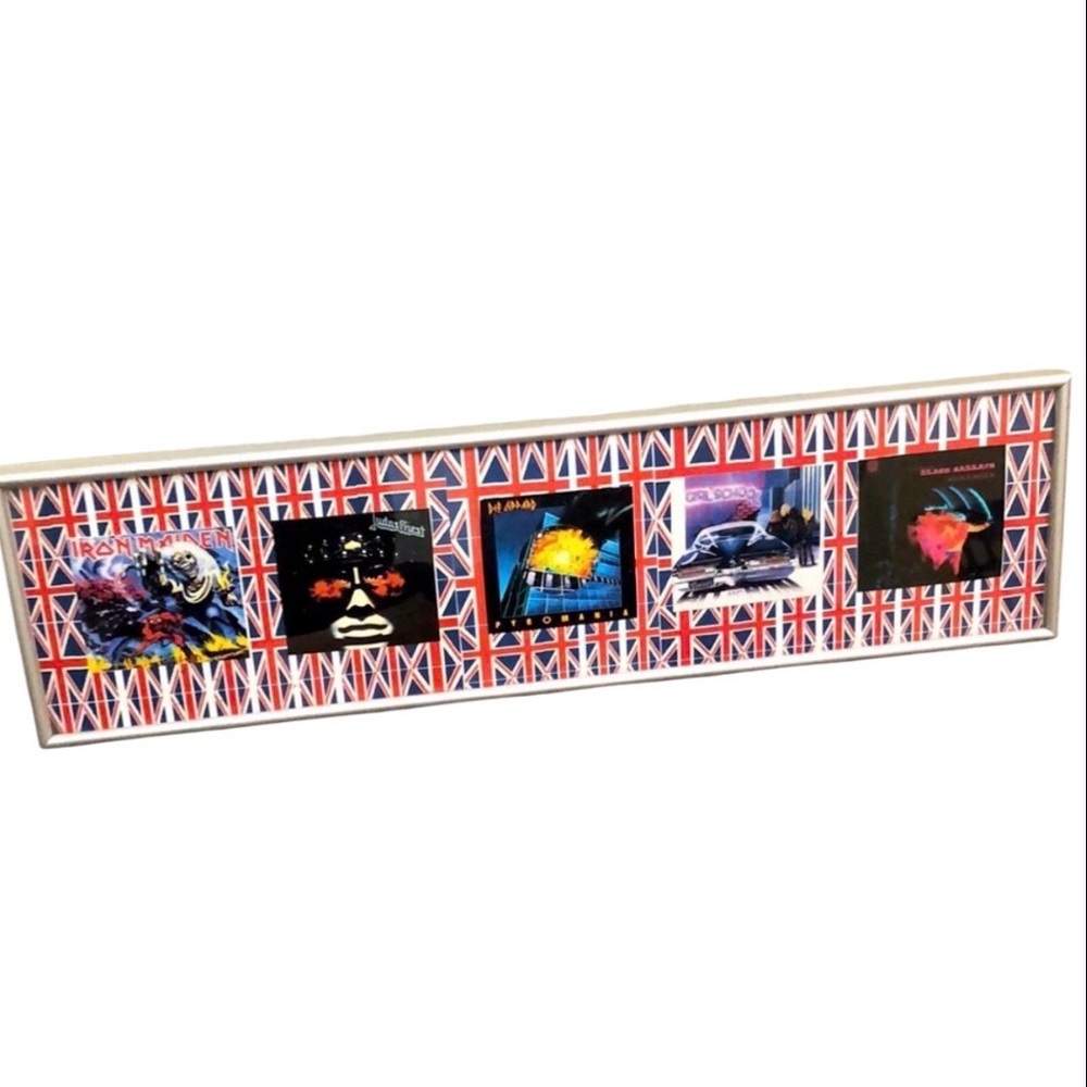 Collectible Rare Classic Rock Band Portrait Collage